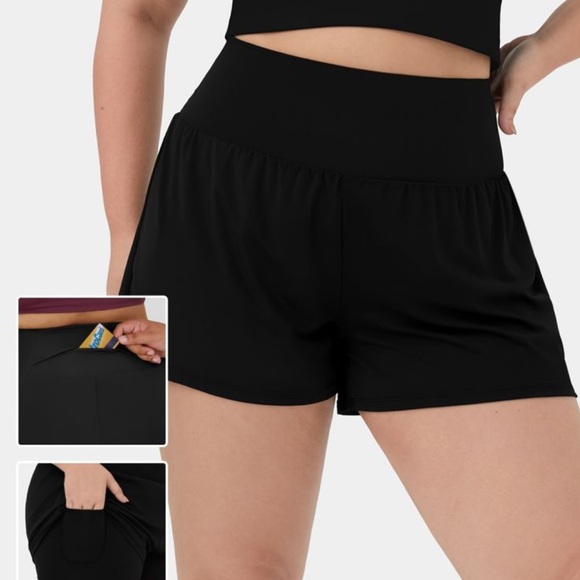 HALARA Pants - Halara Back Pocket Plus Side Hidden Pocket 2-in-1 Gym Plus Size Shorts 3.5 3X